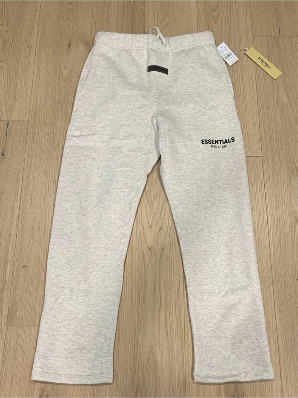 Essentials Men's Light Gray (light oatmeal)Joggers with Logo